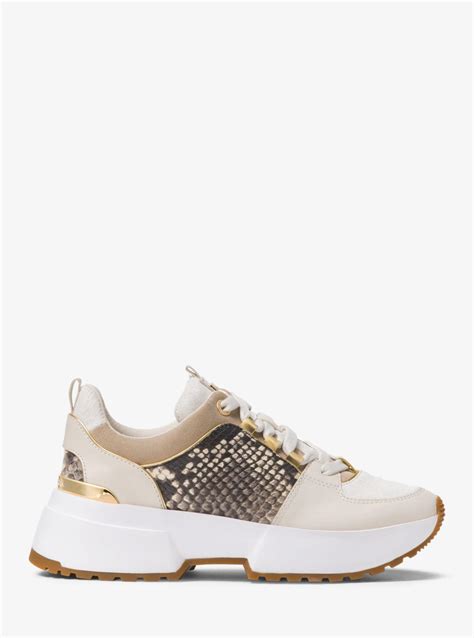 cosmo snake embossed sneaker michael kors|Cosmo Snake.